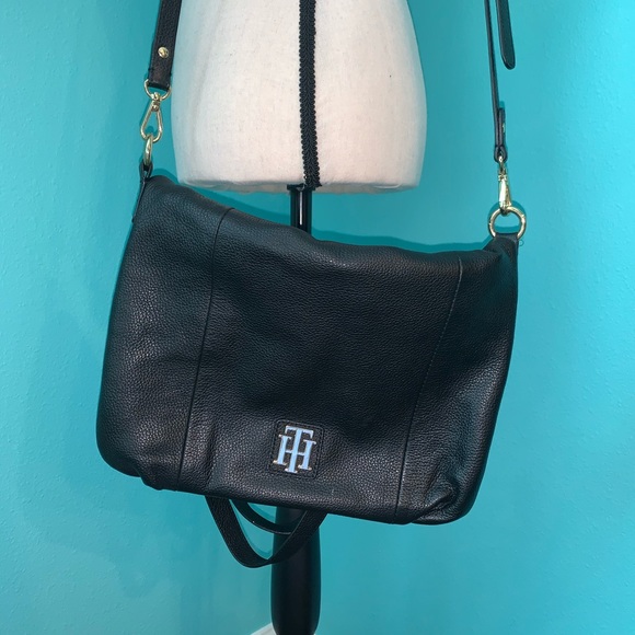 Tommy Hilfiger Genuine Leather Crossbody Bag - Picture 2 of 16